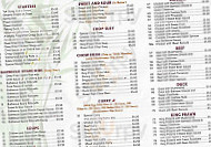 Oriental Express menu