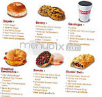 Dunkin' menu