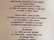 L'Angelot menu