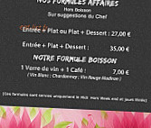 Les Maraîchers menu