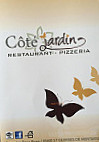 Cote jardin menu