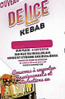 Délice Kebab menu