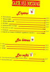 Bus Frites menu