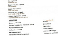 La Meissounière menu