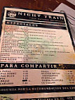 Night Train Closed menu