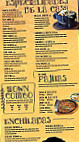 Tequilas Mexican menu