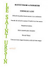 Le Saint Ursin menu