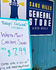 Sand Hills General Store menu