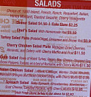 The Cherry Hut menu