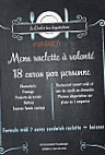 La Fromagerie menu