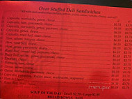 Intermission Deli menu