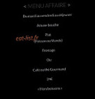 La Remanence menu