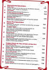 Taj Mahal menu