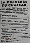 La Diligence Du Chateau menu