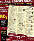 Babas Pizza Og Grill menu