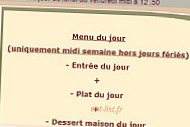 Auberge Du Musee menu