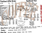 The Coffee Stop menu