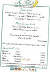 Restaurant Au Tilleul menu