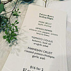 Palette Bistro menu