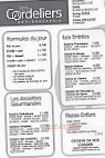 Brasserie des Cordeliers menu