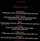 Aux Platanes menu