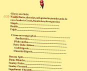 Aux Gorges De Stangala menu