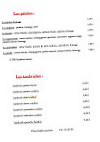 Le Tandem De La Plage menu