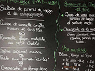 Le Coin Des Artistes menu