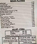 Varsity -b-q Ice Cream menu