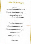 L'Auberge des Tours menu