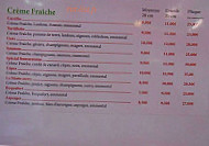 Pizzeria La Fousseretoise menu