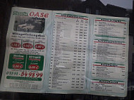 Pizzeria Oase Inh. Edyta Magdalena Zataj menu