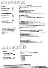 L'auberge De L'ady menu