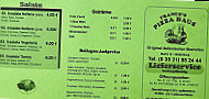 Pizza-Haus menu