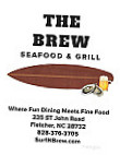 Surf N Brew menu