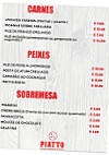 O Piatto menu