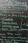 Côté Saveurs menu