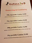 Caballito Mexican Restaurant Bar menu