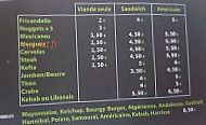 Friterie Looberghoise menu