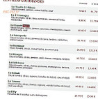 Le Kiosque à Pizzas menu