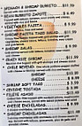 Los Amigos menu