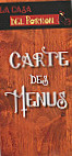 La Casa del Porron menu