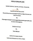 L'Orangeraie menu