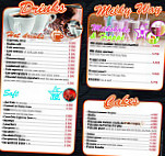 Fifties Diner menu