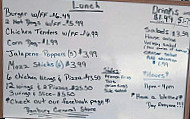 Danbury General Store Diner menu