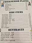 Eddie's Cafe menu