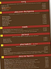 Bombay menu