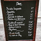 Les Balancoires menu