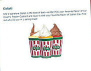 Rita's Italian Ice Frozen Custard menu