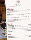 La Fleur De Lys menu